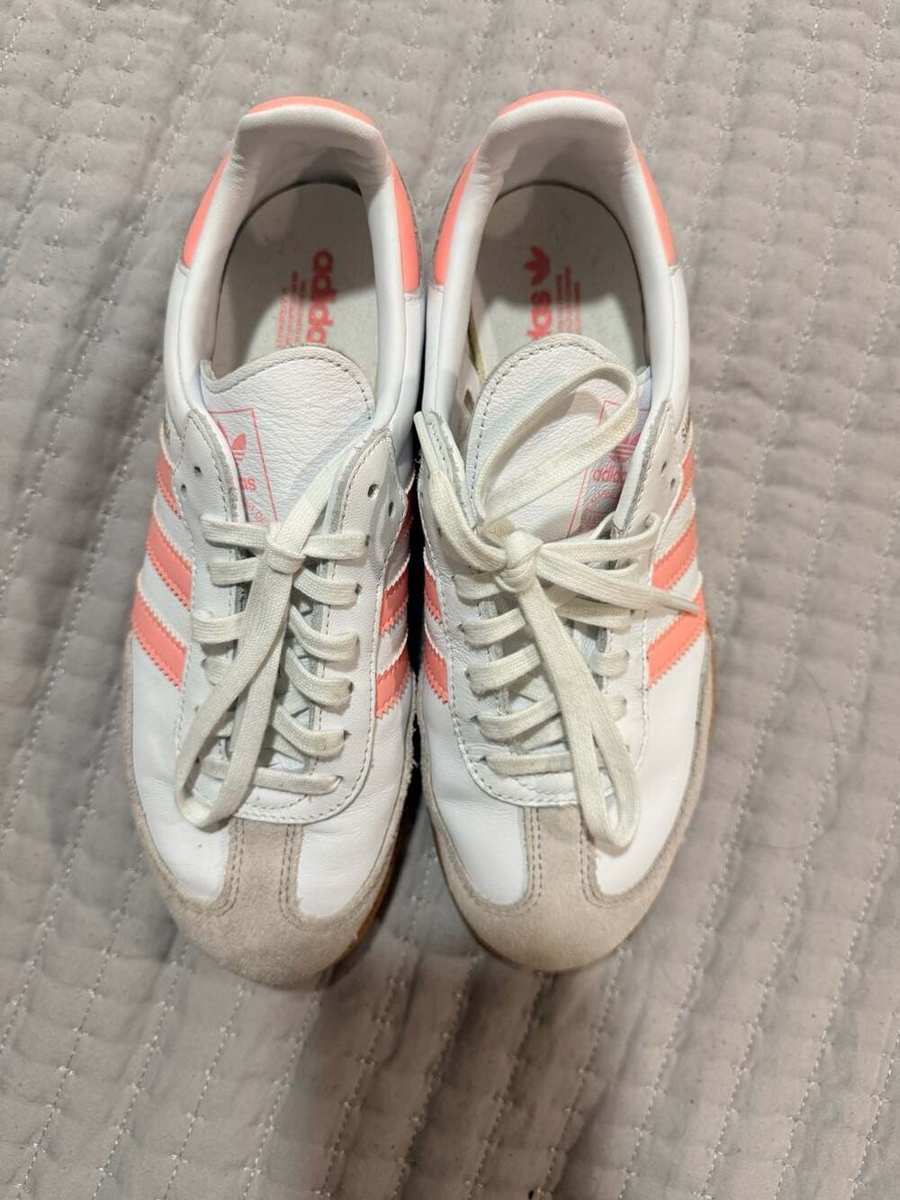 Adidas Samba OG White Coral Sneakers US 5.5